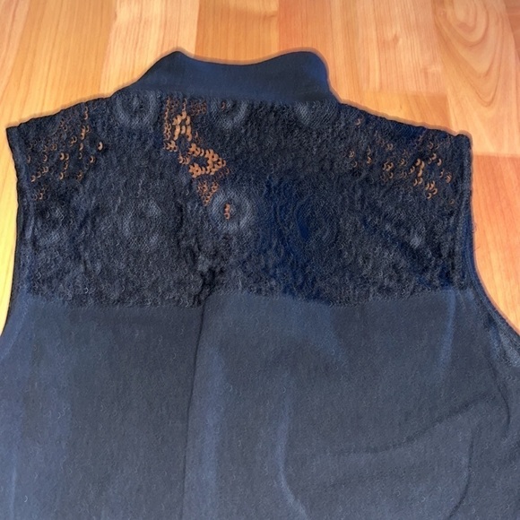 Speechless little black dress button front lace back sleeveless Size XS - Picture 7 of 8